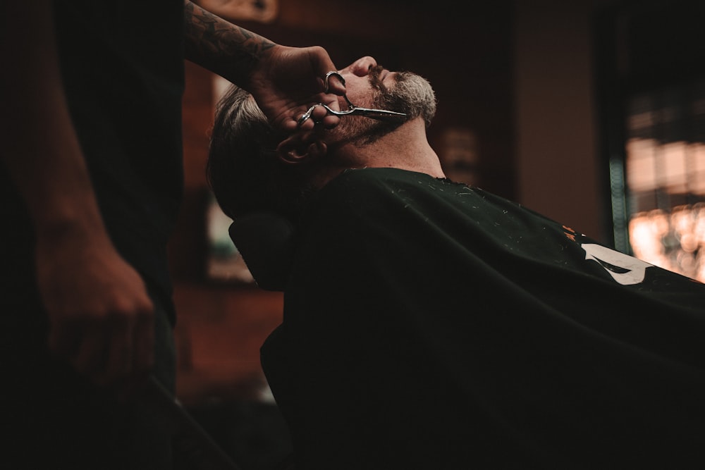 Clean short haircut with natural texture